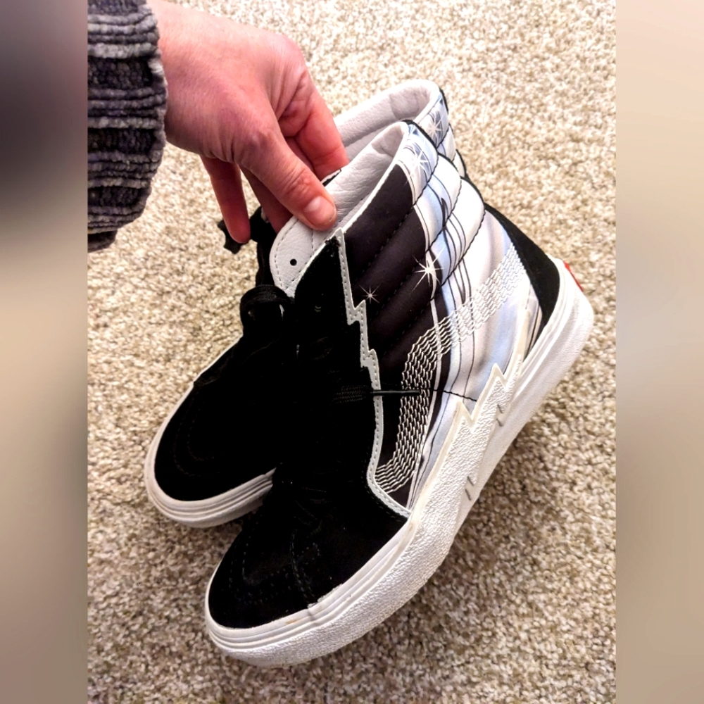 VANS Off The Wall high top Sk8-Hi lighting bolt | Women's 8 Mens 6.5